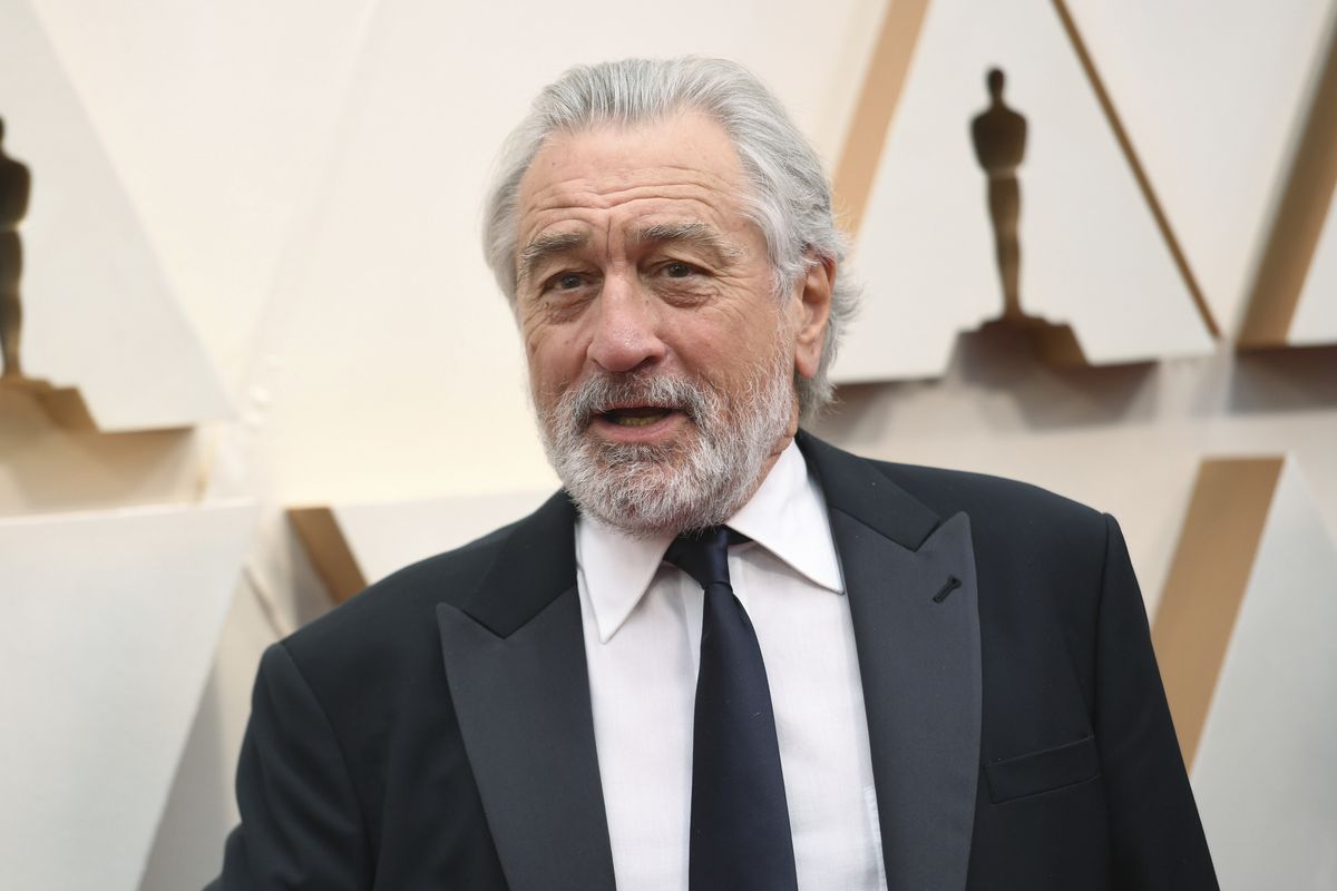 Robert De Niro appears at the Oscars in Los Angeles on Feb. 9, 2020. A leg injury may keep De Niro from celebrating the 20th Anniversary of the Tribeca Film Festival in person. The accident happened last week in Oklahoma while on location for the upcoming Martin Scorsese film, “Killers of the Flower Moon.”  (Richard Shotwell)