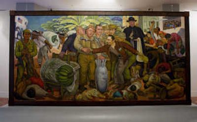 
Mexican artist Diego Rivera's famous painting 