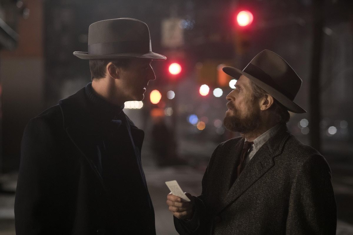 Edward Norton and Willem Dafoe in “Motherless Brooklyn.”  (Warner Bros.)
