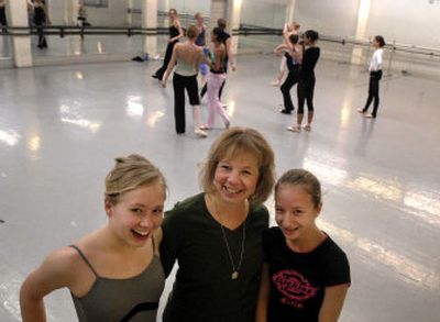 
From left, the Swoboda women – Leyna, mother Debbie and Nora – have all been cast members in Alberta Ballet performances of 