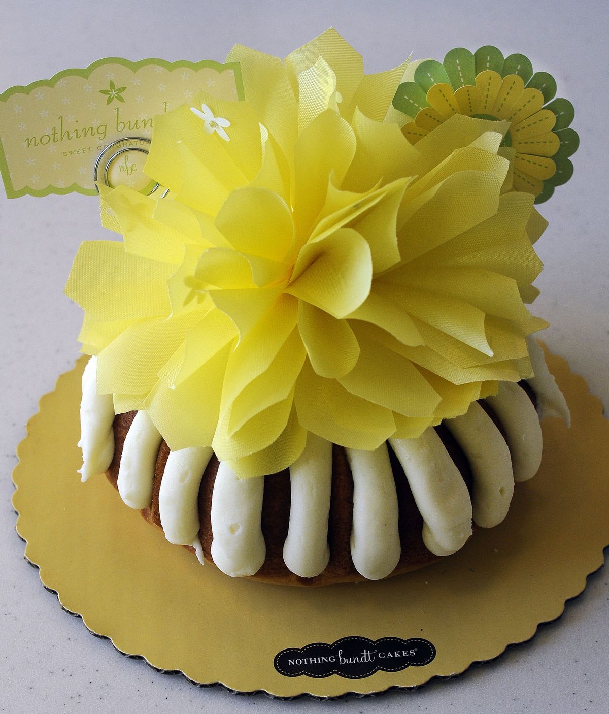 The Nothing Bundt Joy cake is one of several featured designs. (Liz Kishimoto)