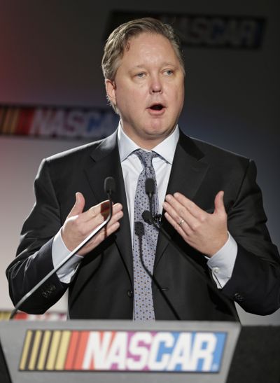 NASCAR CEO Brian France said drivers must now take more chances during races. (Associated Press)