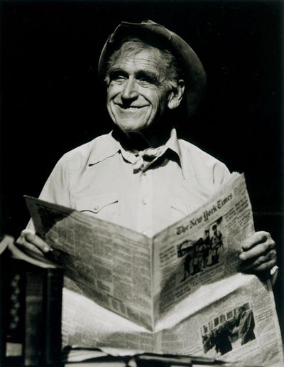 James Whitmore, shown in February 2000 portraying Will Rogers, died of lung cancer Friday.  (File Associated Press / The Spokesman-Review)