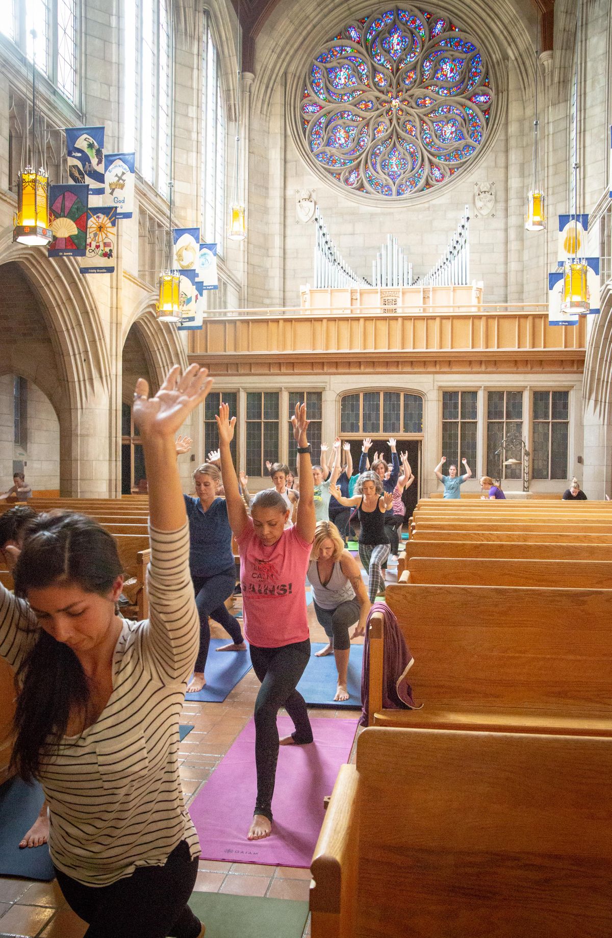 For community and reflection: St. John's Cathedral hosts free yoga