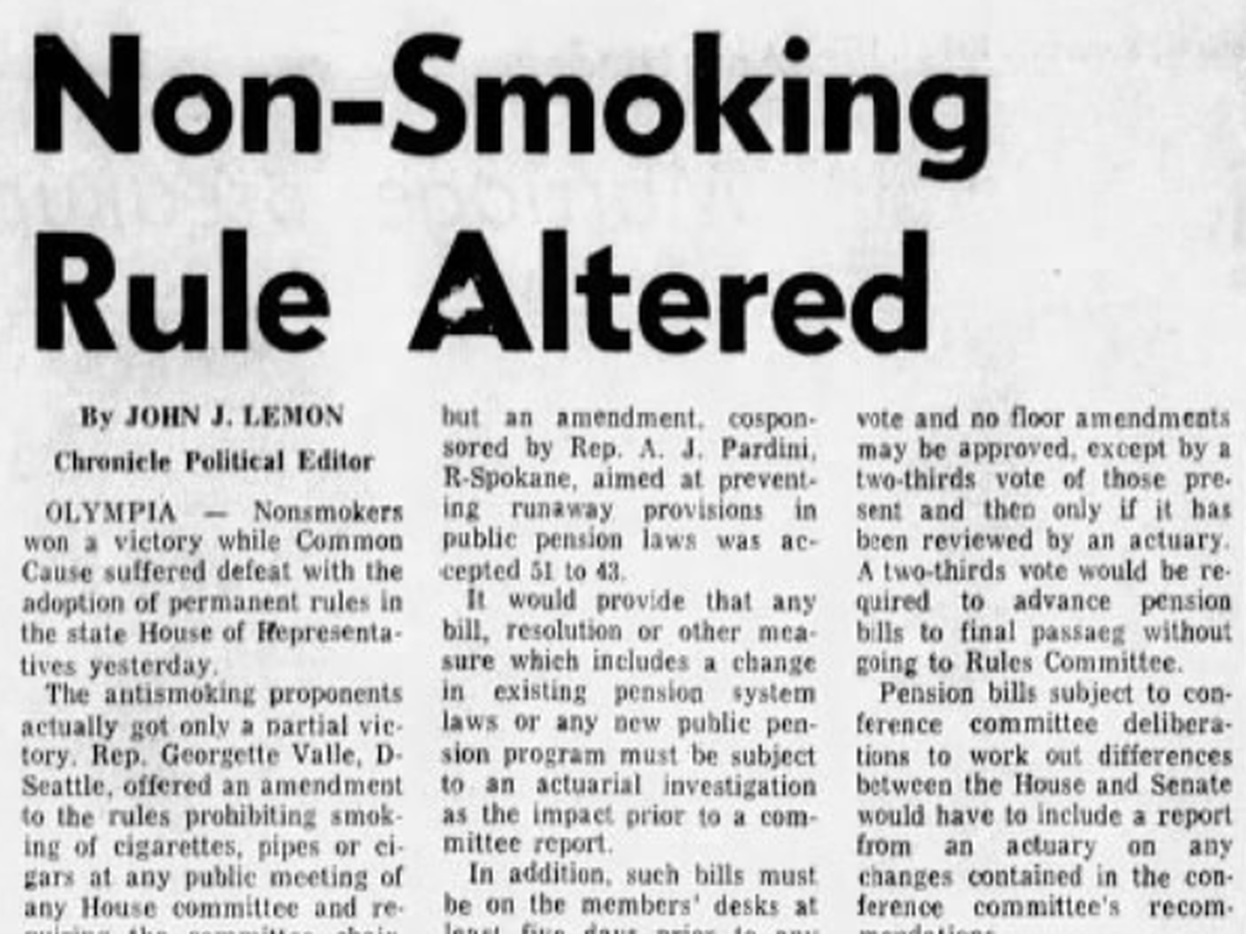 rules of smoking cigarettes This day in history: Where there's smoke, there used to also be legislators
