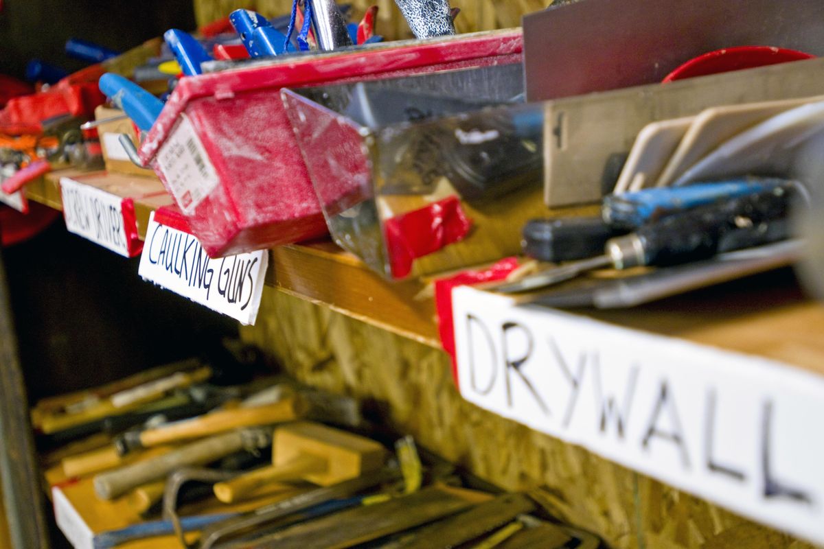 The 1,100 tools at the Northeast Portland Tool Library range from simple hand tools to large, expensive power tools. Library patrons can check them out for free.