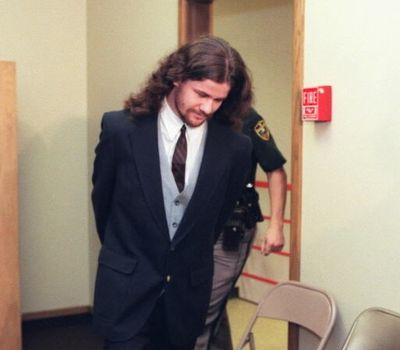 Cheyenne Brown is escorted into court in 1997.  (Colin Mulvany / The Spokesman-Review)