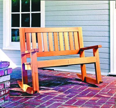 
Do-it-yourselfers will have no problem assembling the Double Porch Rocker.
 (U-BILD / The Spokesman-Review)