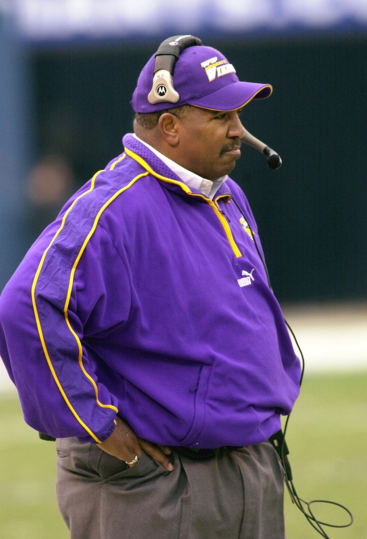 Head coach Dennis Green had many memorable moments with Minnesota, but watching the Vikings lose 41-0 to the New York Giants in the NFC championship game after the 2000 season wasn’t one of them. (BILL KOSTROUN / Associated Press)