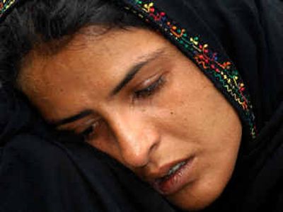 
 Mukhtar Mai cries after a court's decision in Pakistan on March 3. 
 (File/Associated Press / The Spokesman-Review)