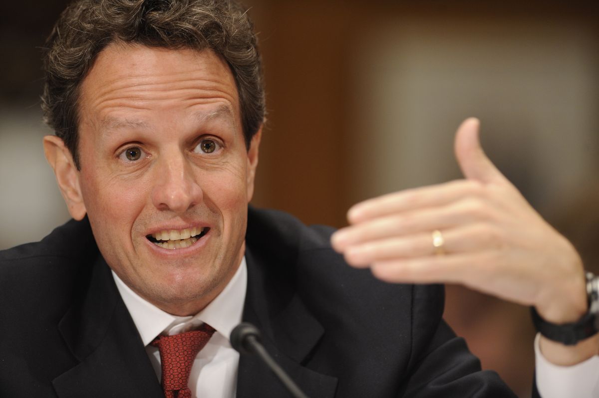 Treasury Secretary Timothy Geithner testifies in Washington on Tuesday before a congressional oversight panel. (Associated Press / The Spokesman-Review)