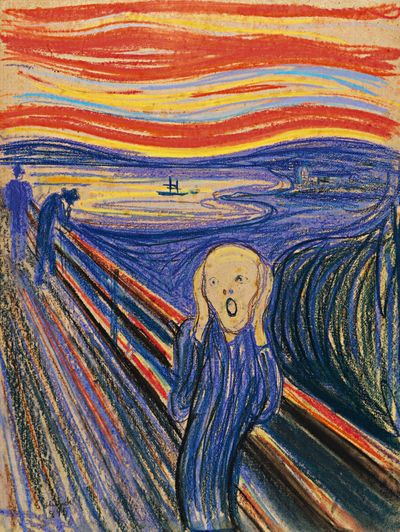 “The Scream,” by Norwegian painter Edvard Munch. (Associated Press)