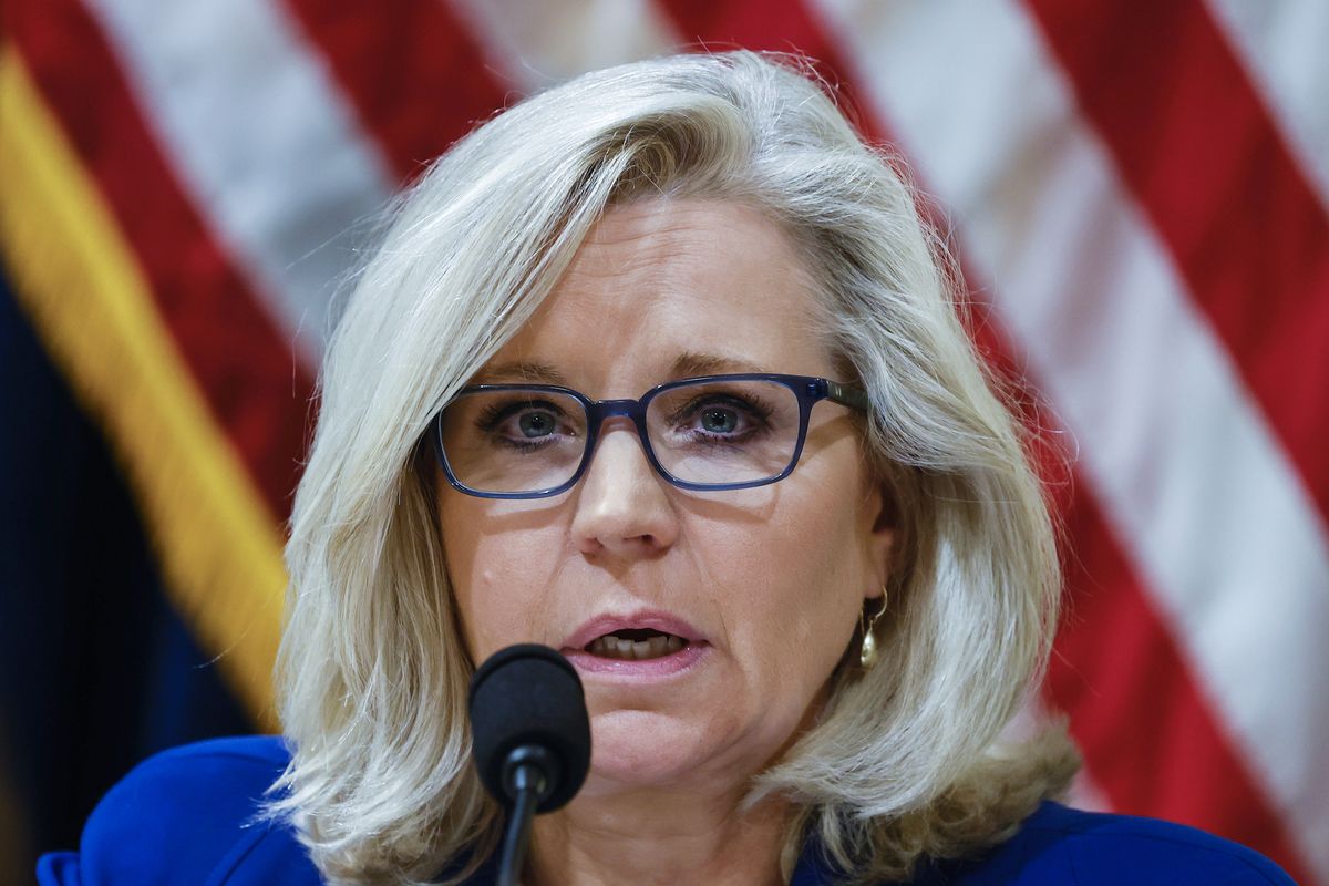 In this July 27, 2021 photo, Rep. Liz Cheney, R-Wy., listens to testimony from Washington Metropolitan Police Department Officer Daniel Hodges during the House select committee hearing on the Jan. 6 attack on Capitol Hill in Washington. House Democrats have promoted Republican Rep. Liz Cheney to vice chairwoman of a committee investigating the Jan. 6 Capitol insurrection. They