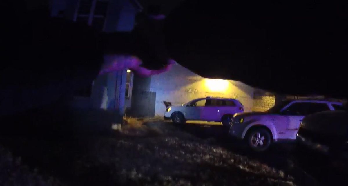 Screen capture taken from footage shot by Spokane Police Officer Chris McMurtrey’s body camera during an officer-involved shooting on Sept. 18, 2017. (Spokane Police Department)