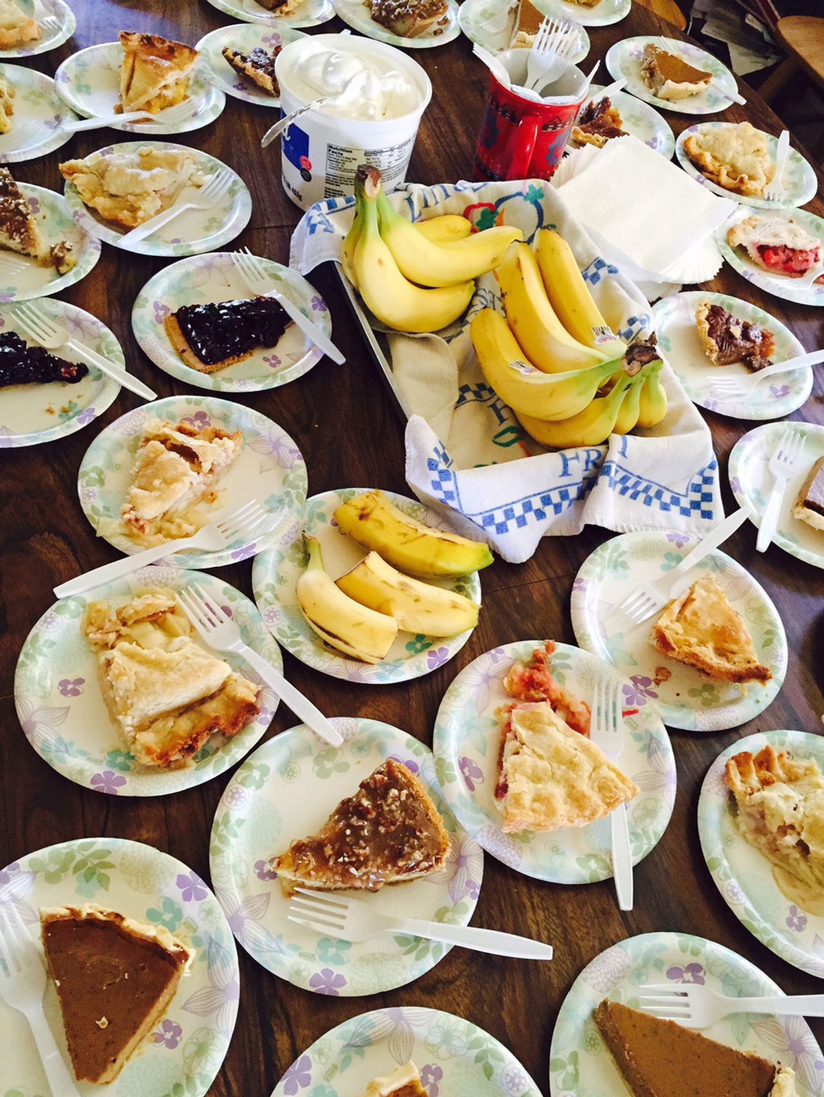 The pie station is one part of Scenic Tour of Kootenai River that could have you up early.