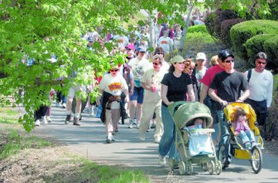 
About 200 people took part  in the Spokane CROP Hunger Walk on Sunday. 
 (J. Bart Rayniak / The Spokesman-Review)