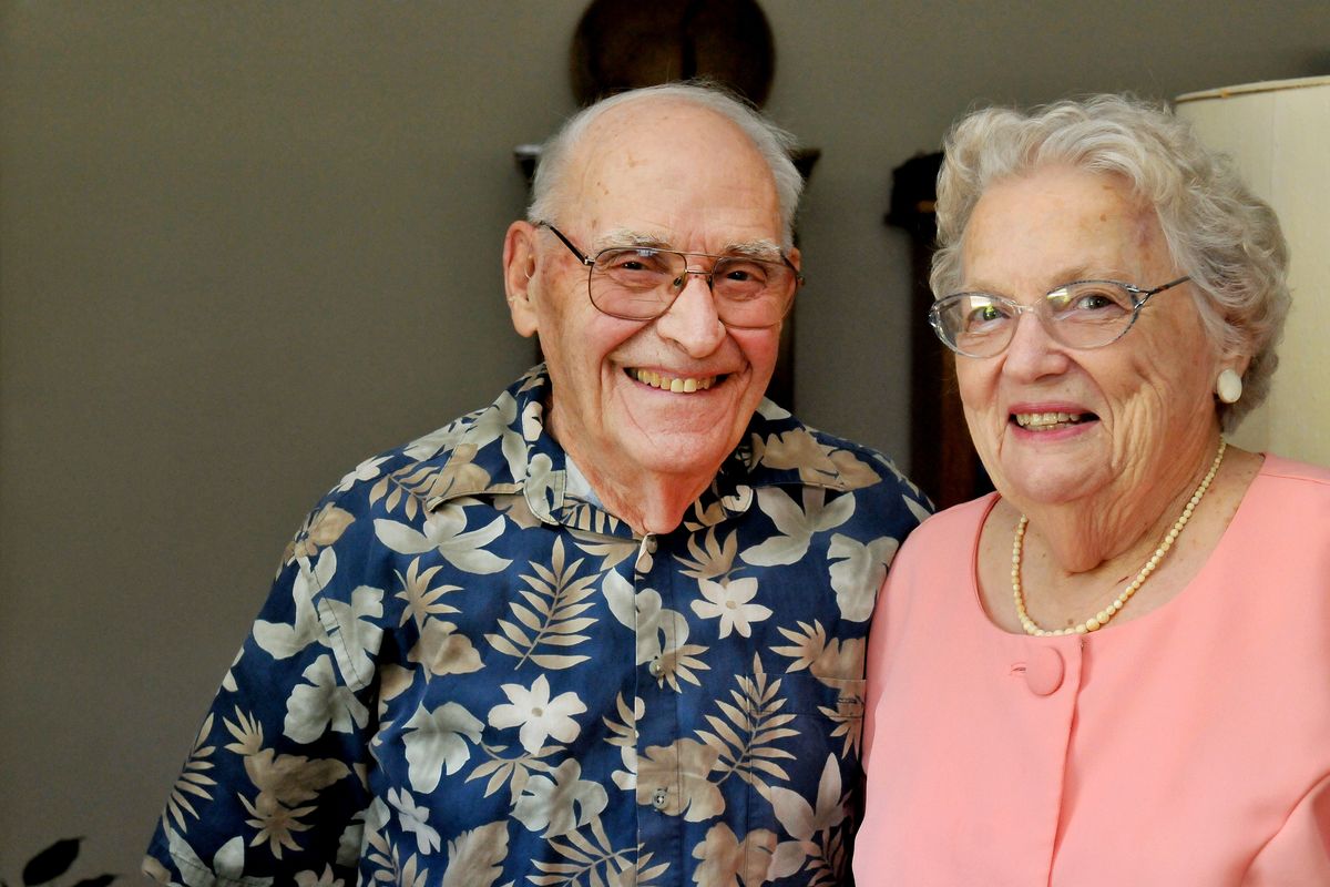 Lynn and Martha Jackson are shown at their Spokane home Aug. 5. The couple have been married for 65 years. (Jesse Tinsley)