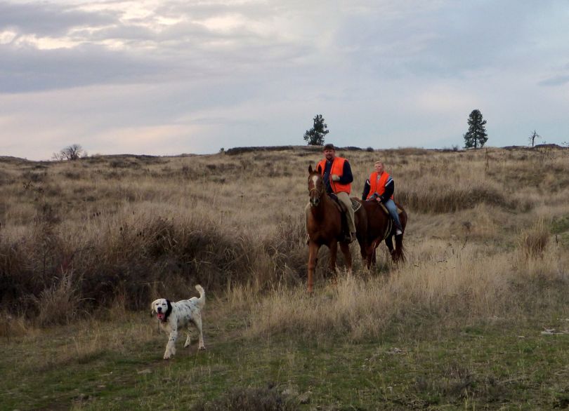 Horse riders explore trails at the U.S. Bureau of Land Management's Fishtrap Recreation Area. (Rich Landers)