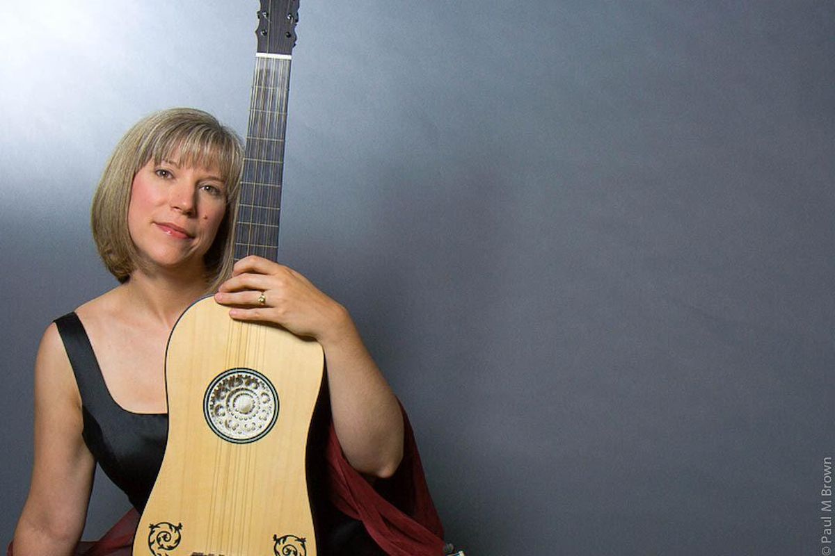 Elizabeth C.D. Brown will perform on both guitar and lute at her Friends of the Guitar Hour concert. (Paul Brown)