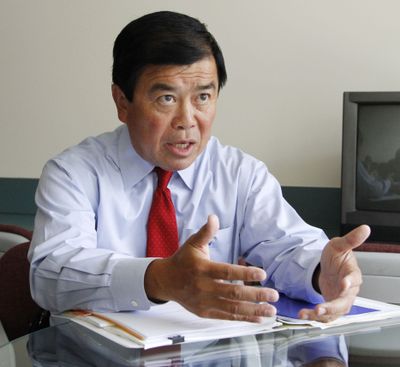 Rep. David Wu, D-Ore., speaks during an interview in August. (Associated Press)