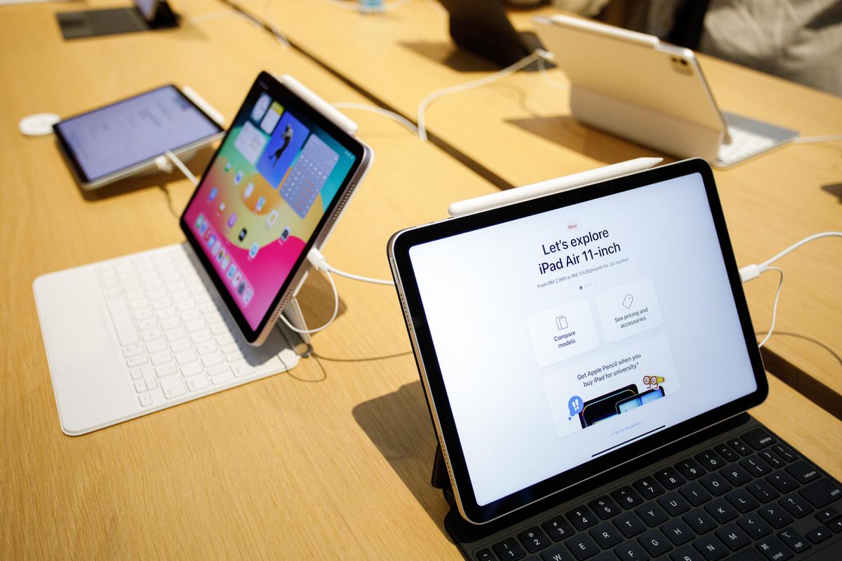 Apple’s iPad Air is due to get refreshed in the first half of 2026. (Samsul Said/Bloomberg)