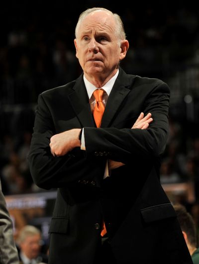 Miami Hurricanes basketball coach Jim Larranaga. (Associated Press)