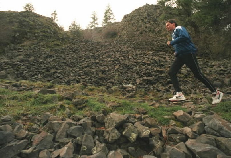 Don Kardong has been running the  trails at Riverside State Park for decades. (Colin Mulvany)