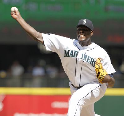 Mariners starter Michael Pineda limited Tampa Bay to one hit in 6 1/3 innings. (Associated Press)
