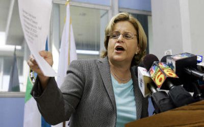 
Rep. Ileana Ros-Lehtinen, R-Fla., leaked information about a decision to give Central American immigrants a one-year extension on their temporary permits to staying in the United States. 
 (Associated Press / The Spokesman-Review)