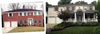 
Before and after: New porch gives home presence and a more finished look. 
 (Washington Post / The Spokesman-Review)