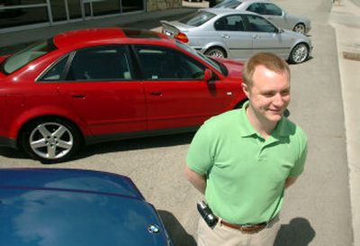 
Austin Garrett owns Lake City Imports at 1705 Northwest Blvd. 
 (Jesse Tinsley / The Spokesman-Review)