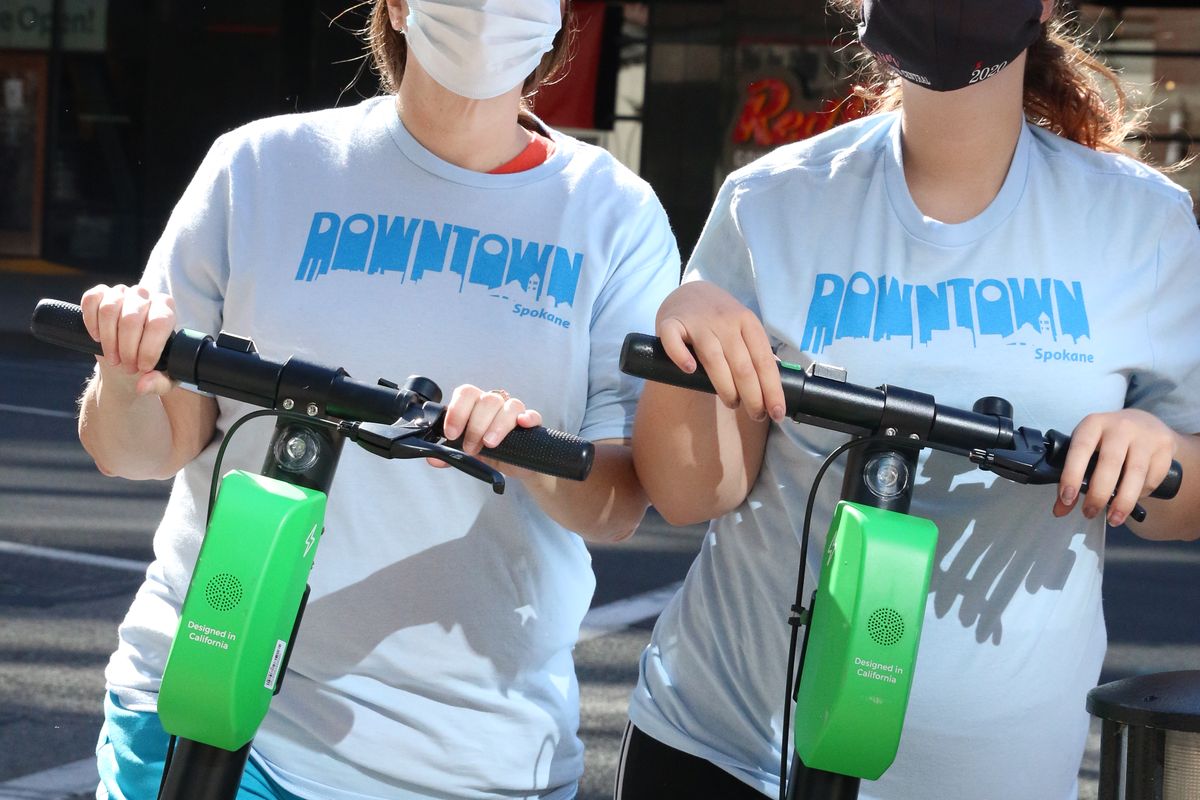 Kindness Crews will be traveling around downtown on Lime scooters each weekend. They reward acts of kindness with gift cards to downtown businesses.  (Courtesy)