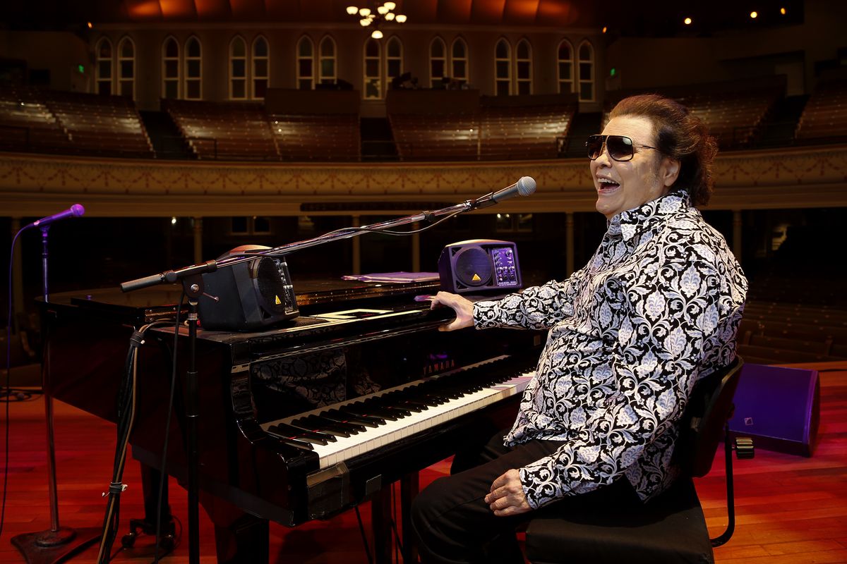 Ronnie Milsap sits for a photo on the stage of the Ryman Auditorium in Nashville on Jan. 16, 2019. Milsap