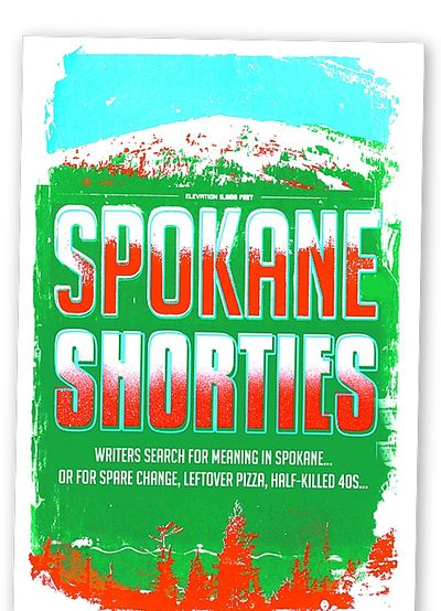 “Spokane Shorties,” with cover art by Spokane artist Chris Bovey, is being sold as a Get Lit! fundraiser.