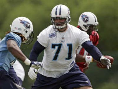 
Titans offensive tackle Michael Roos will get more attention after signing a big contract.Associated Press
 (Associated Press / The Spokesman-Review)
