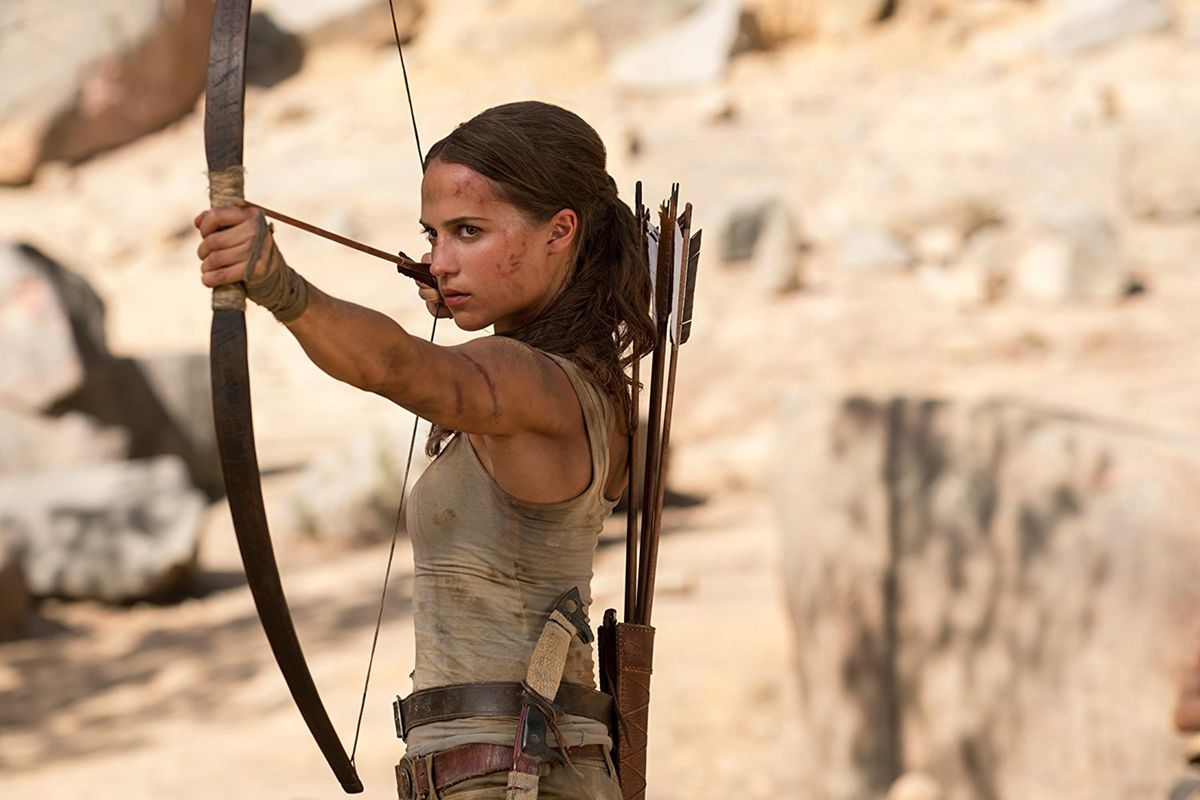 Alicia Vikander in “Tomb Raider.” (Warner Bros. Entertainment)