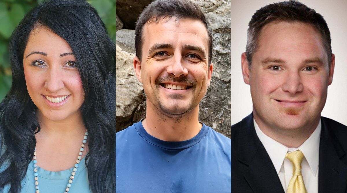Candidates for Coeur d’Alene School District board of trustees for zone 2, Yasmin Harris, Mike Stavish and James “Jimmy” McAndrew.  (Courtesy)