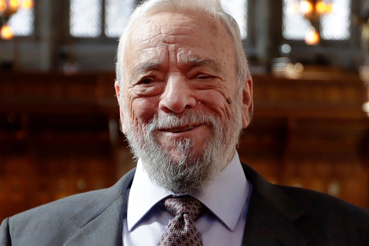 FILE - Composer and lyricist Stephen Sondheim poses after being awarded the Freedom of the City of London at a ceremony at the Guildhall in London, on Sept. 27, 2018. Sondheim, the songwriter who reshaped the American musical theater in the second half of the 20th century, has died at age 91. Sondheim