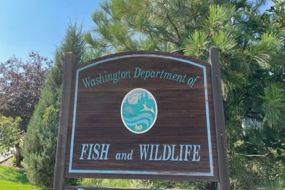 The sign for the Washington Department of Fish and Wildlife office in Spokane Valley.  (Michael Wright/The Spokesman-Review)