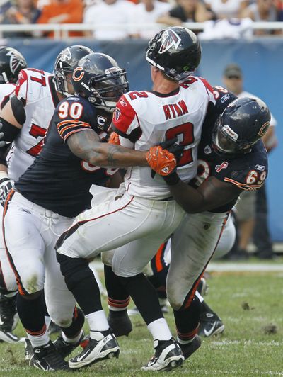 Seattle hopes to duplicate the rude greeting the Bears gave to Atlanta’s Matt Ryan last month. (Associated Press)