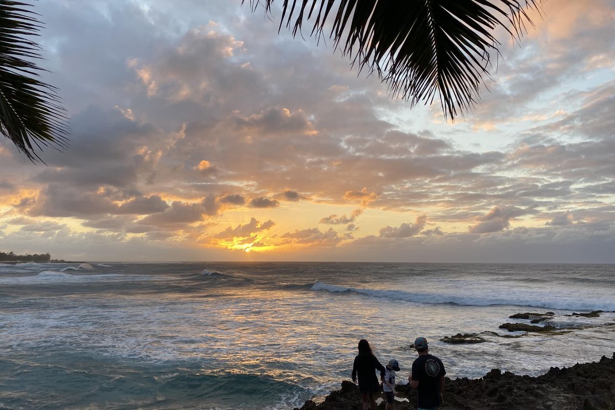 Sunset as seen from Turtle Bay Resort on Oahu’s North Shore. (Dan Webster/For The Spokesman-Review)