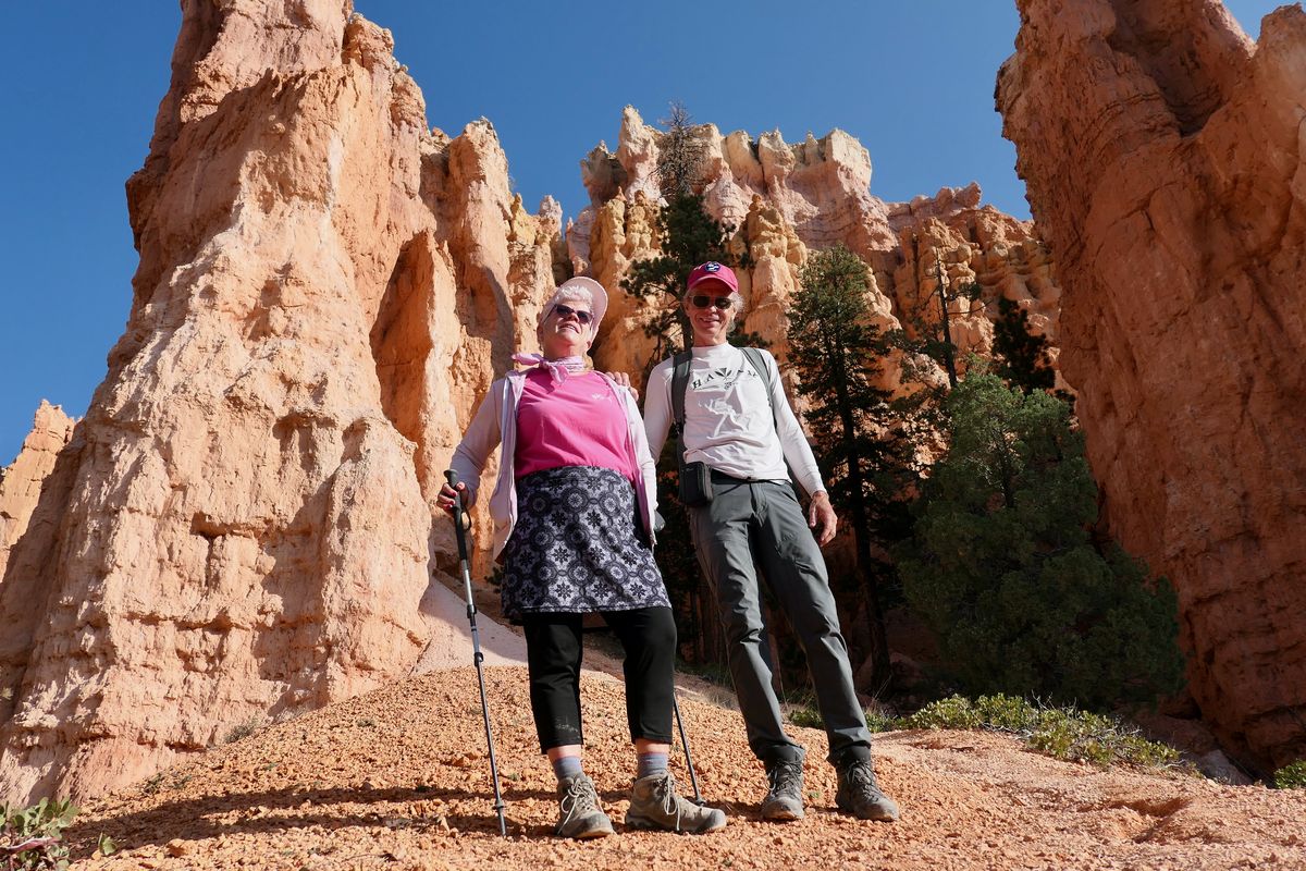 Hiking into Bryce Canyon National Park in Utah in October. (John Nelson)