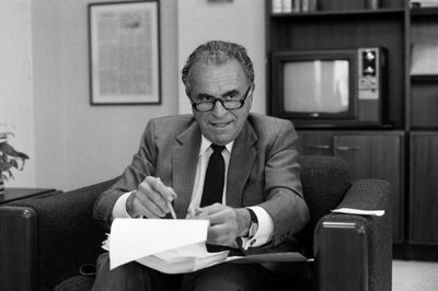 Charles Wick speaks during an 1983 interview in Washington, D.C. Wick served as director of the U.S. Information Agency under President Reagan.  (File Associated Press / The Spokesman-Review)
