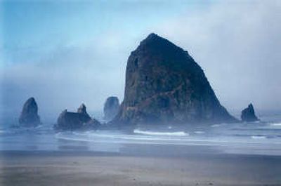
The sea stacks at Cannon Beach, and all along the Oregon coast, show their moods when the weather changes.
 (photos by Mike Brodwater / The Spokesman-Review)
