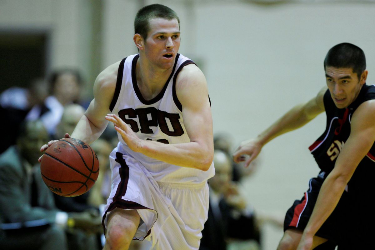 Ferris graduate and SPU sophomore Riley Stockon was top rebounder in the conference at 7.6 per game.