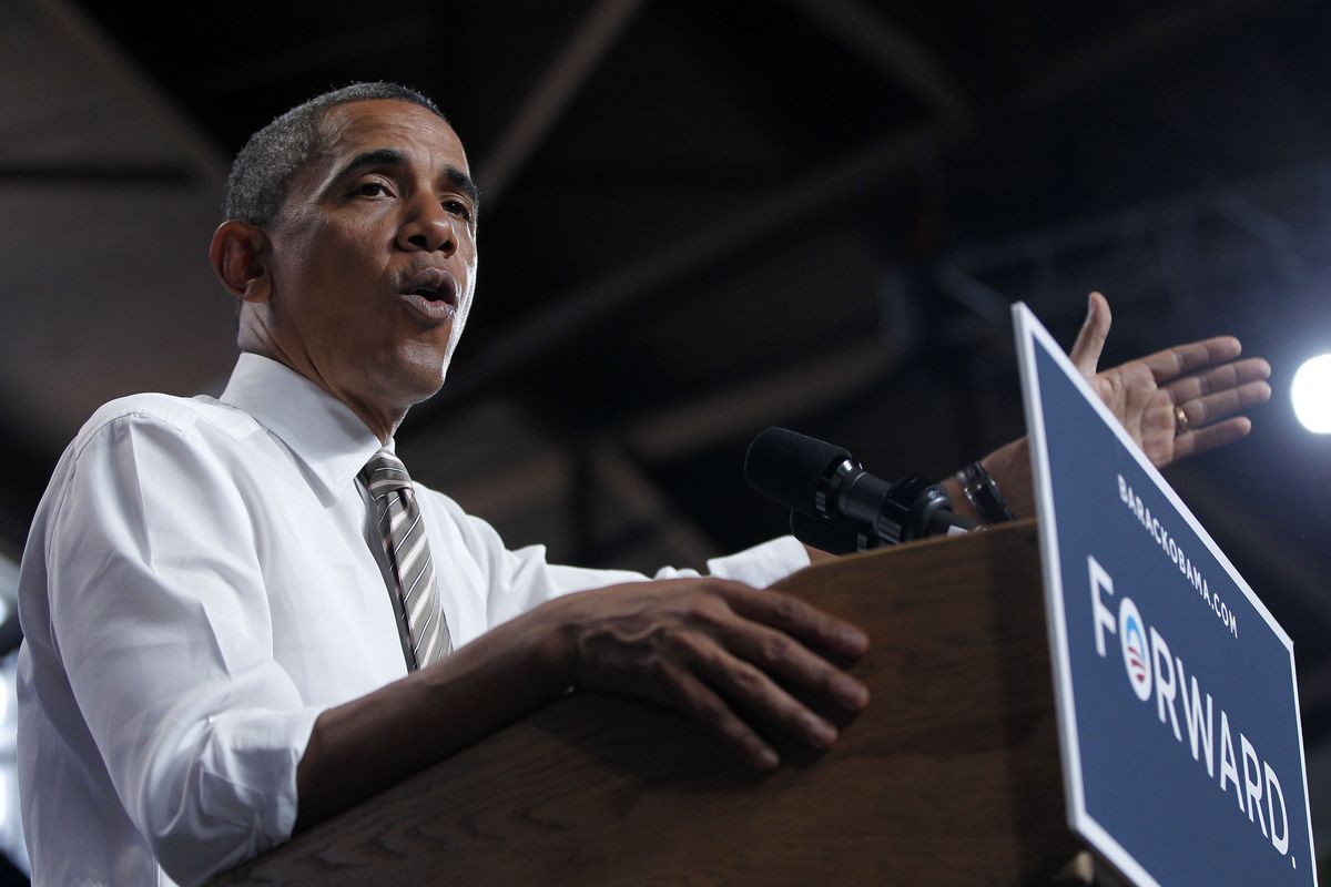 President Barack Obama is campaigning on the benefits his health care law brings for the uninsured, women and young adults. (Associated Press)