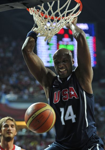 Lamar Odom had 15 points and 11 rebounds against Turkey. (Associated Press)