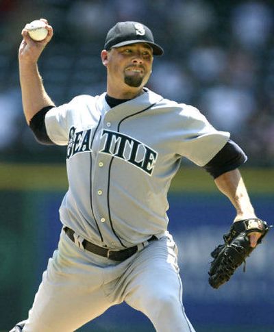 
Jeff Harris won for the first time in the major leagues, throwing seven innings and allowing one unearned run Thursday. 
 (Associated Press / The Spokesman-Review)