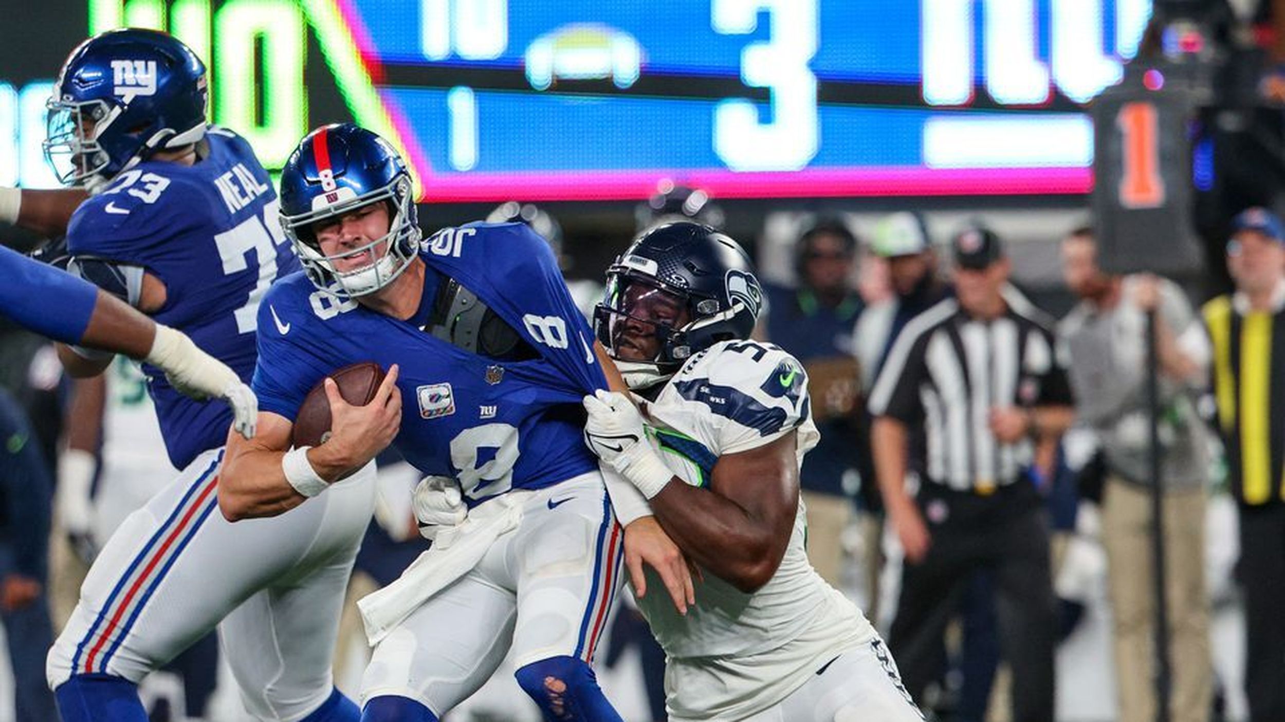 Reporter Bob Condotta grades the Seahawks' Week 1 loss to the Rams