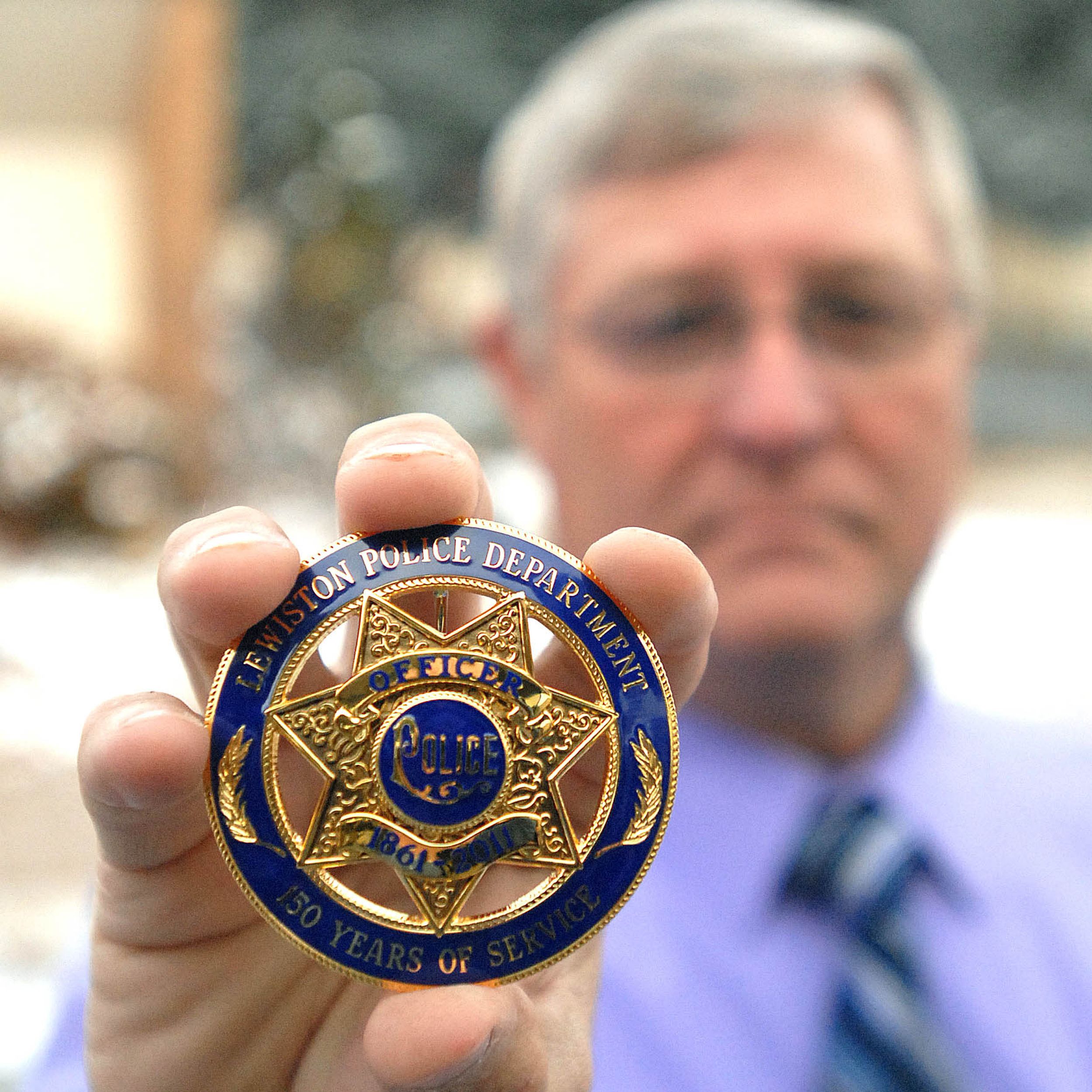 Police badge marks city milestone